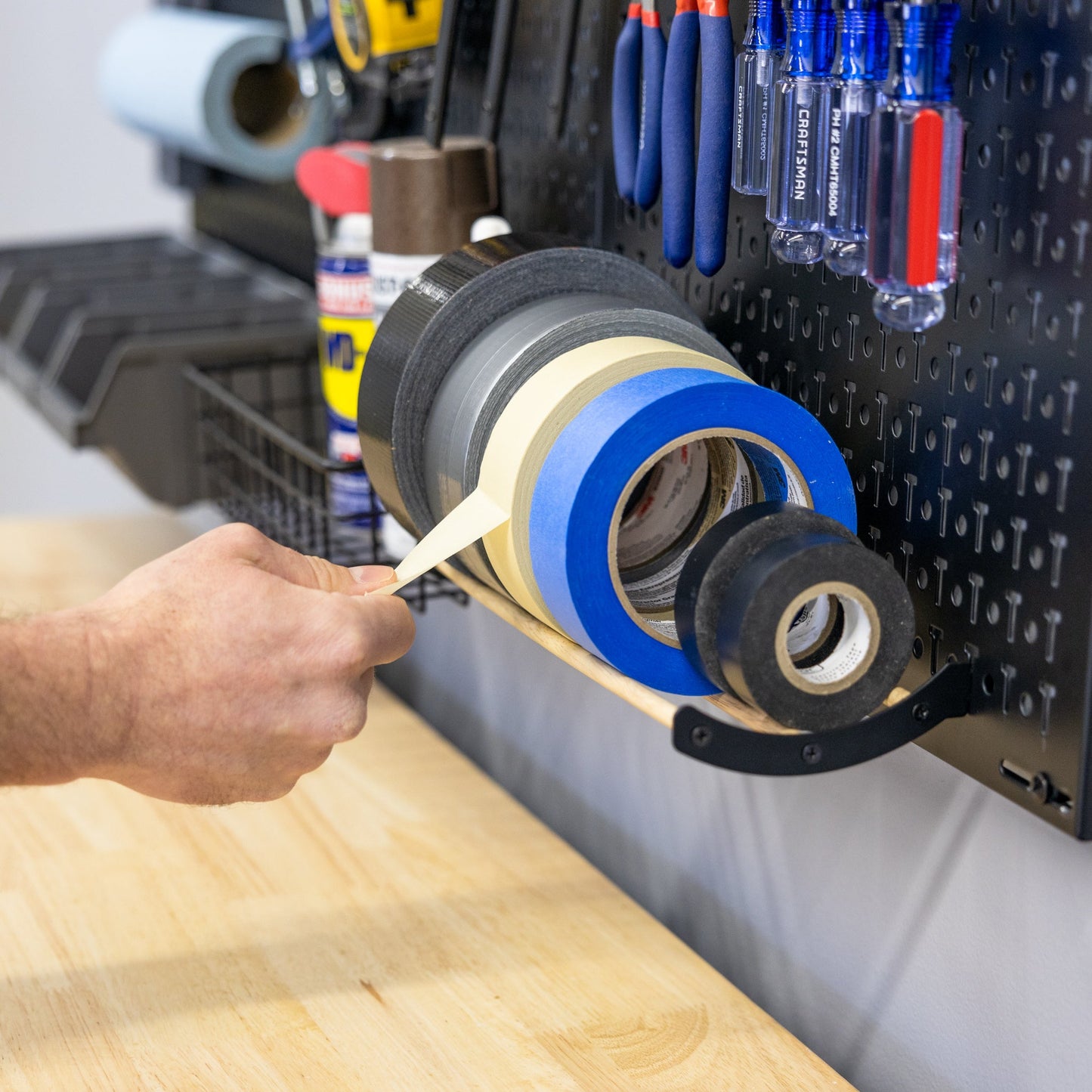 51" x 32" PRO Pegboard | 23 Attachments