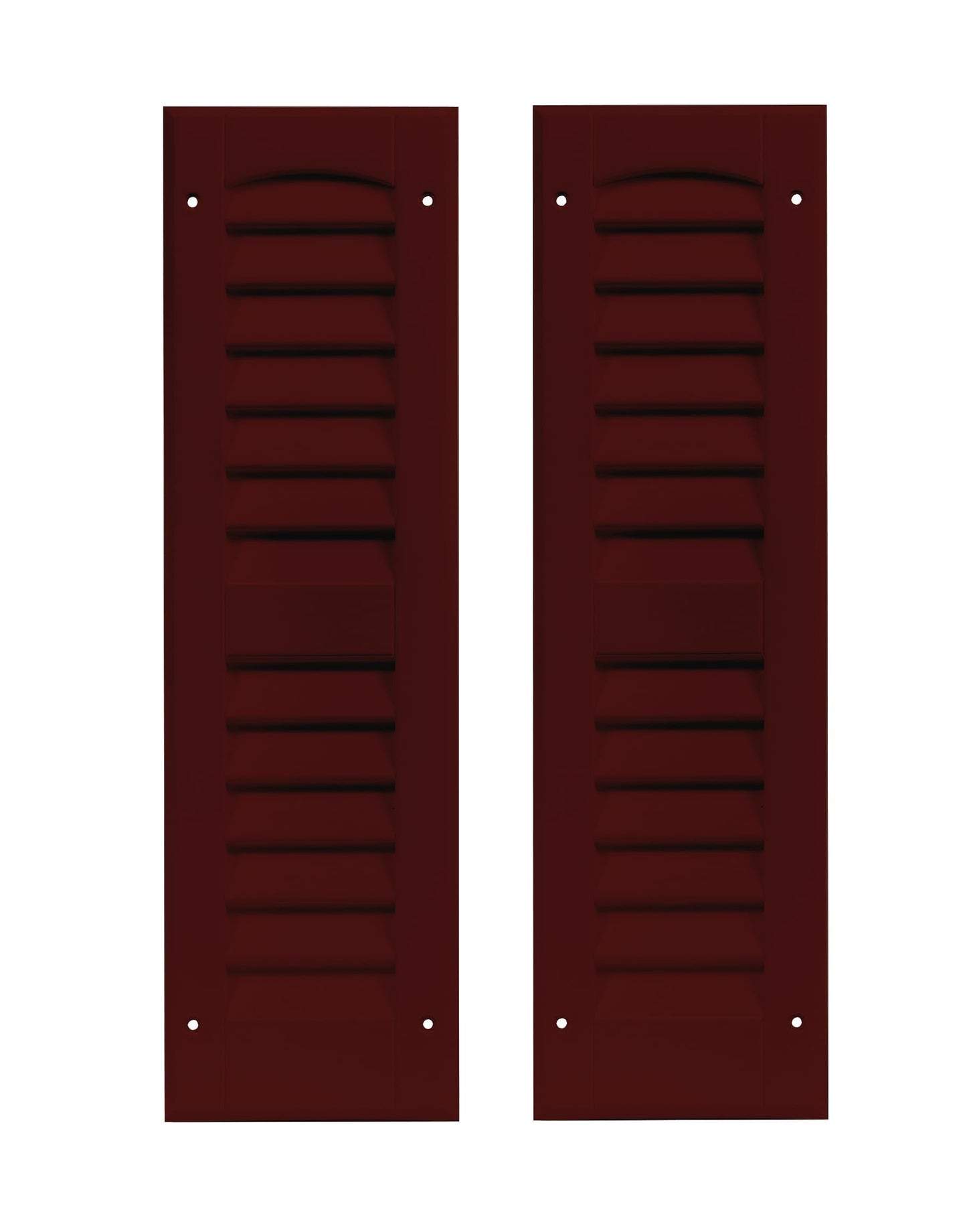 6" x 21" Louvered Shed Shutters, 1 Pair