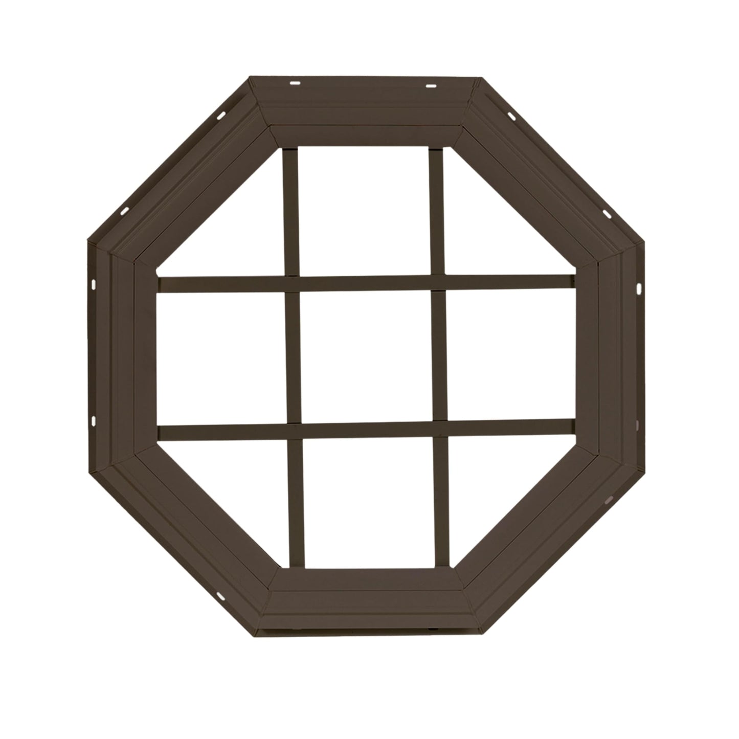 14" & 18" Octagon Gable Window, Fixed J-Lap Vinyl