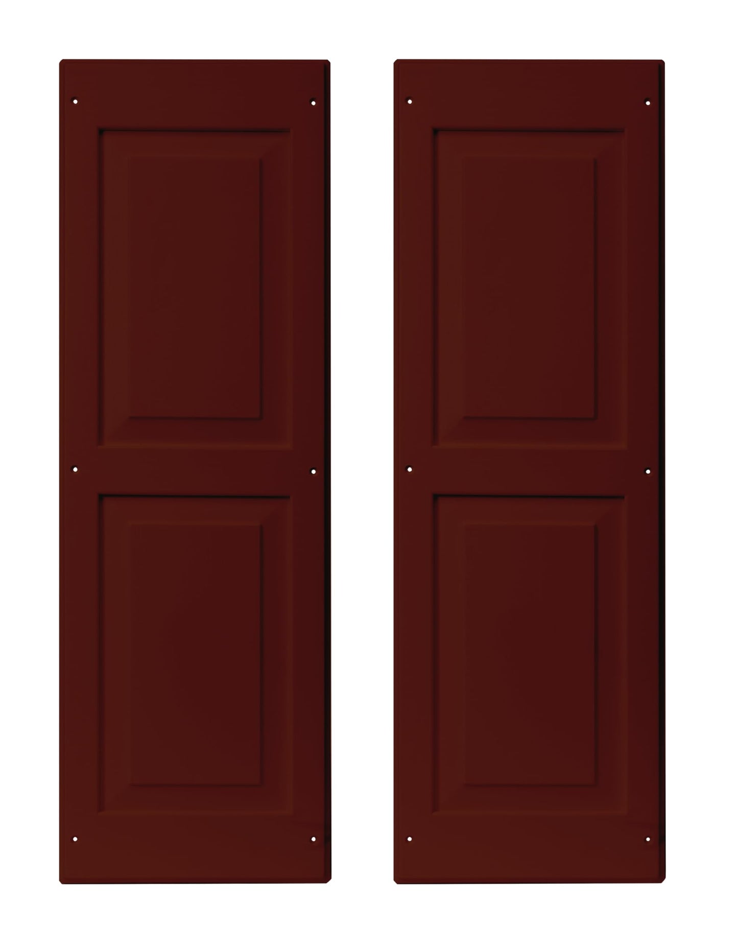 12" x 36" Raised Panel Shed Shutters, 1 Pair