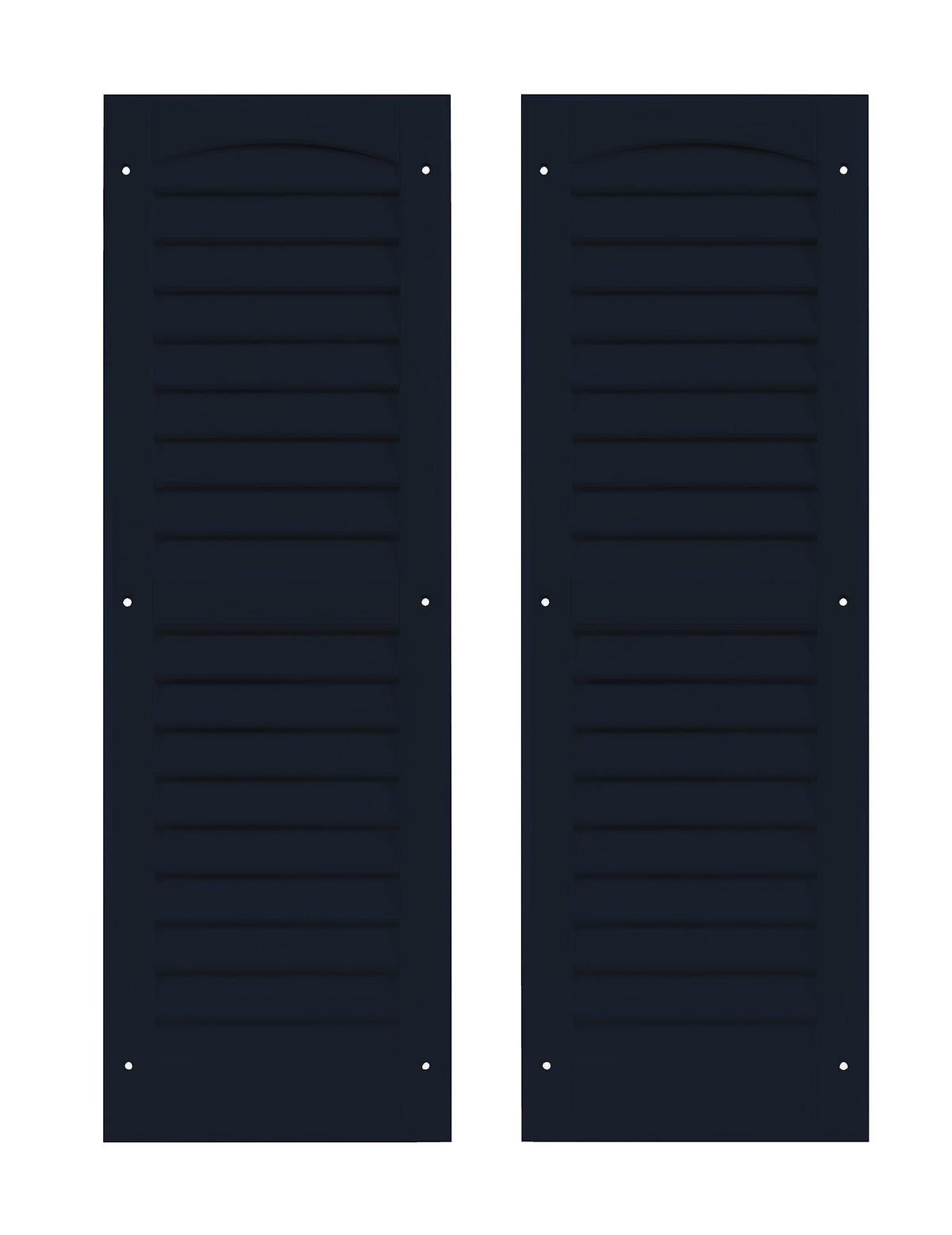 9" x 27" Louvered Shed Shutters, 1 Pair