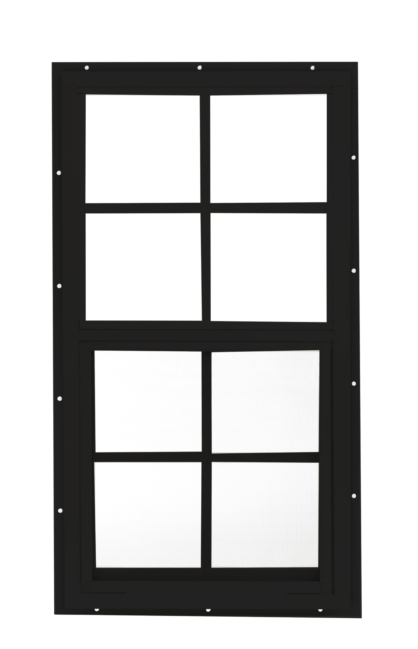 Apple Outdoor Supply 14x27 Shed Window, J-Lap Sliding Window with Tempered Glass & Screen, 1-Pack