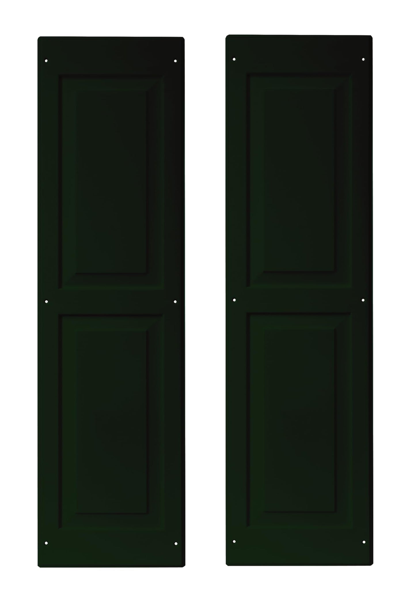 12" x 43" Raised Panel Shed Shutters, 1 Pair