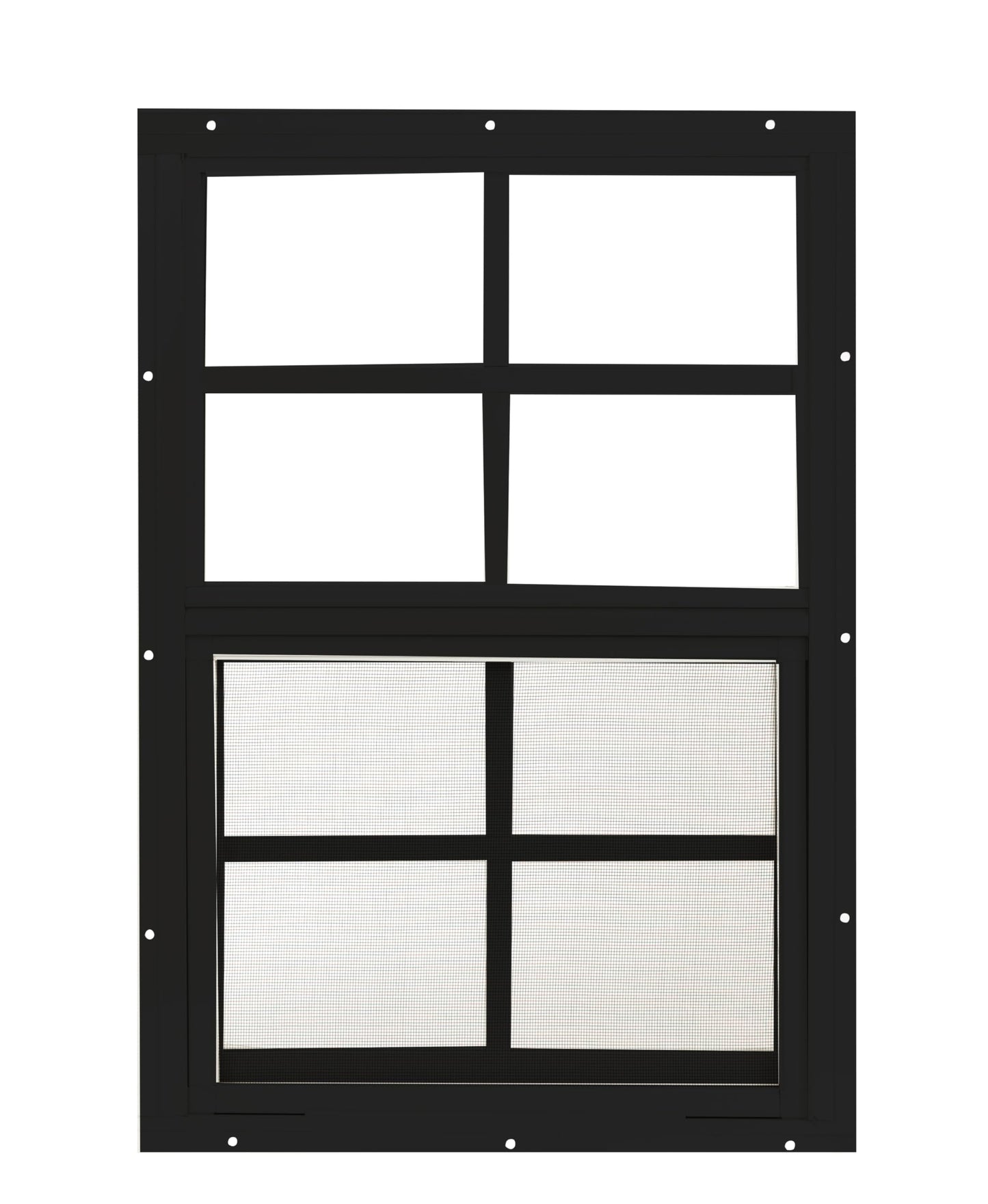 Apple Outdoor Supply 14x21 Shed Window, Flush Mount Sliding Window with Tempered Glass & Screen, 1-Pack