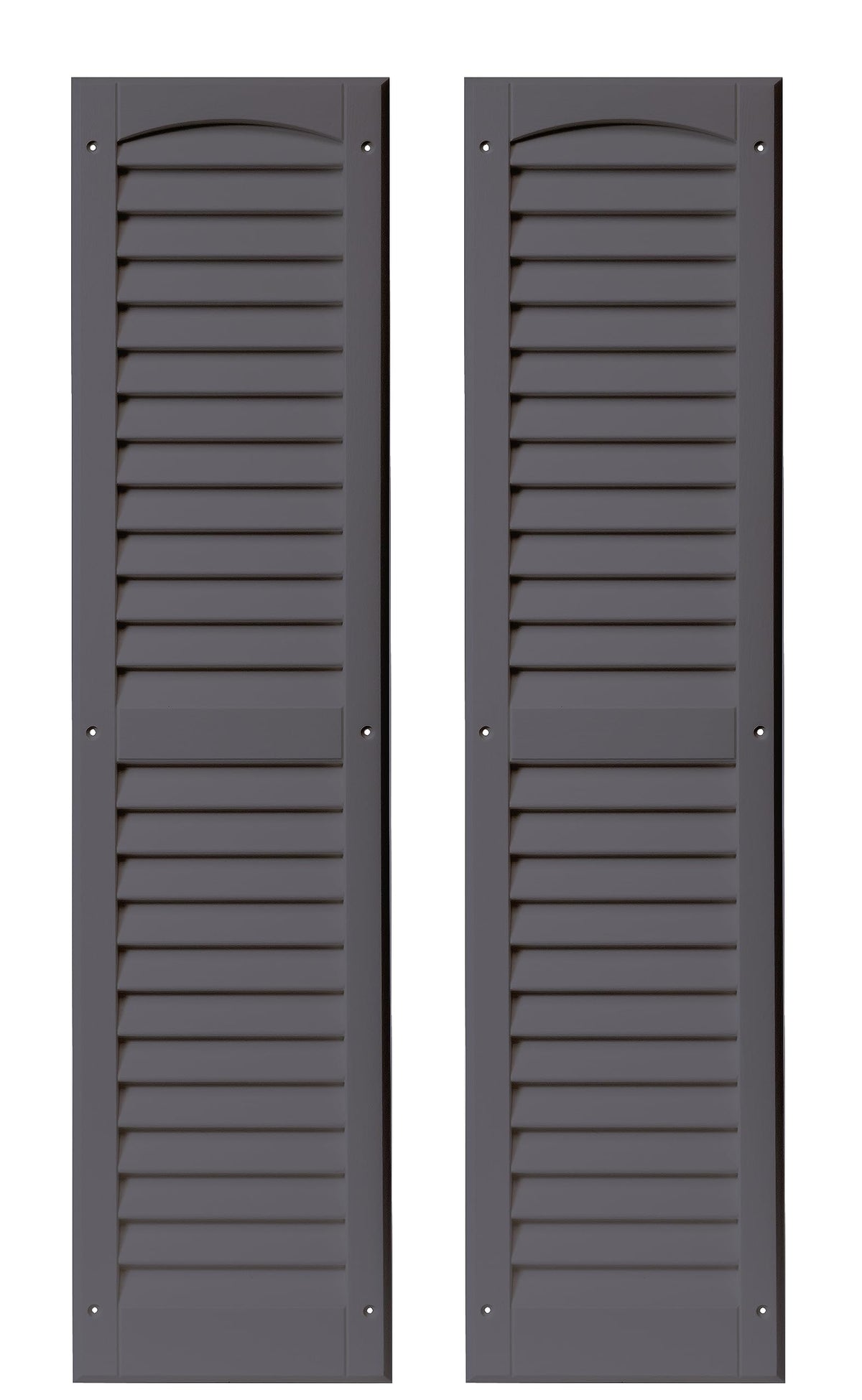 9" x 36" Louvered Shed Shutters, 1 Pair