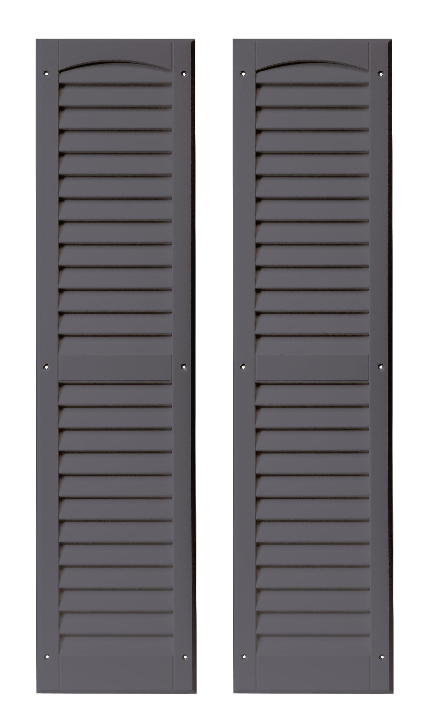 9" x 36" Louvered Shed Shutters, 1 Pair