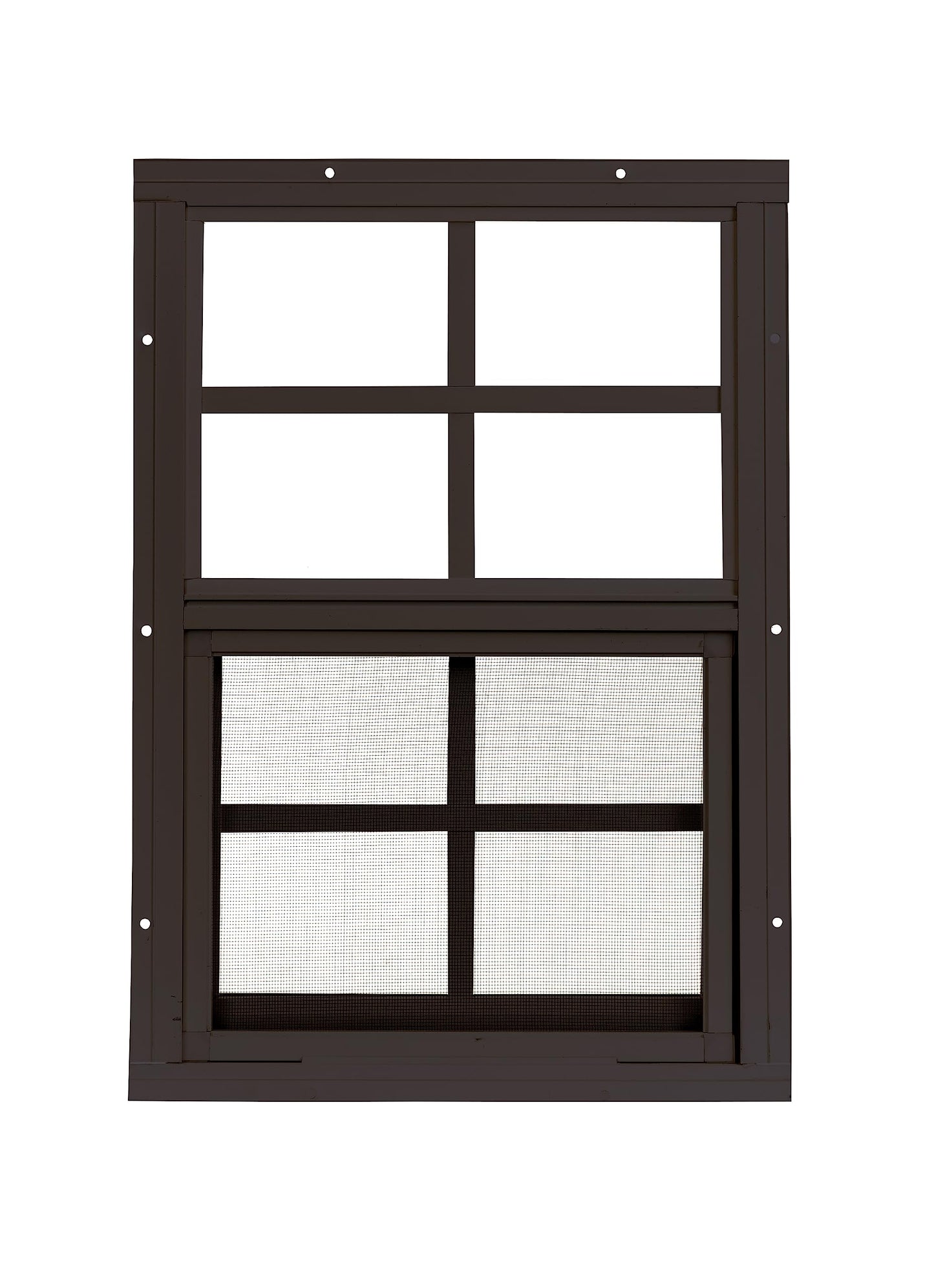 Apple Outdoor Supply 12x18 Shed Window, Flush Mount Sliding Window with Tempered Glass & Screen, 1-Pack