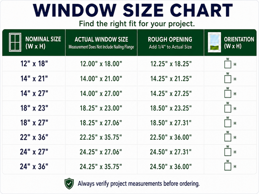 Apple Outdoor Supply 14x27 Shed Windows, Flush Mount Sliding Windows with Tempered Glass & Screens, 2-Pack