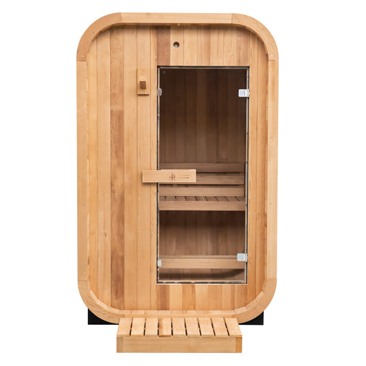 Duo Outdoor Sauna - 2 Person w/ Harvia Wi-Fi 8kW Heater