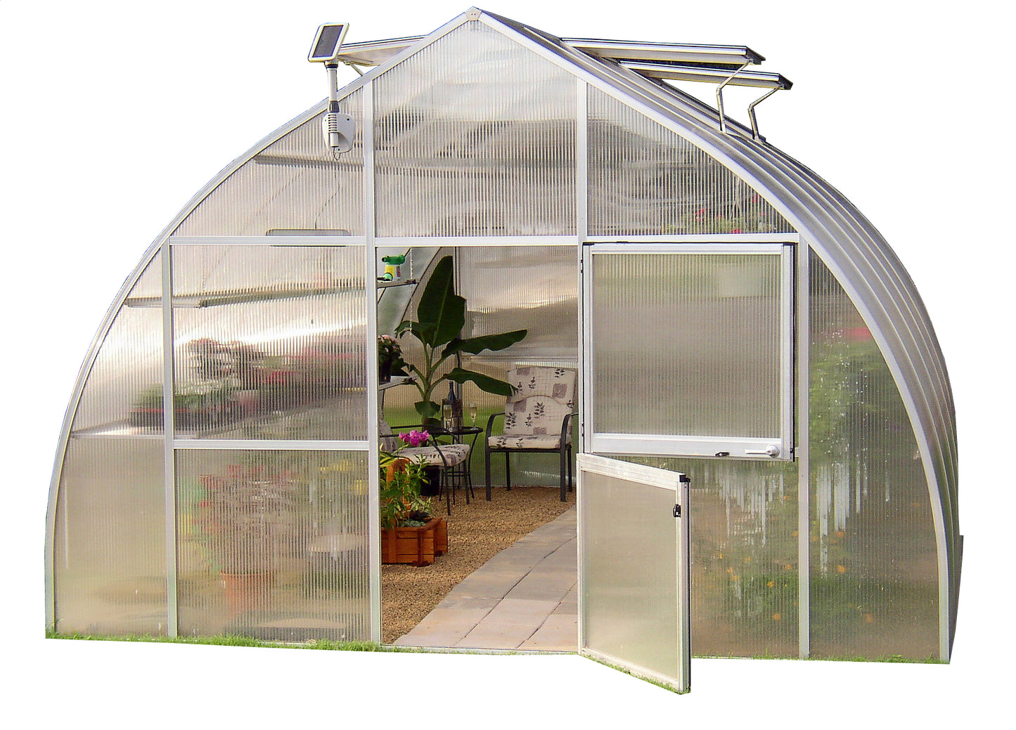Exaco RIGA Extra Large Polycarbonate Greenhouse 16'5''x14'
