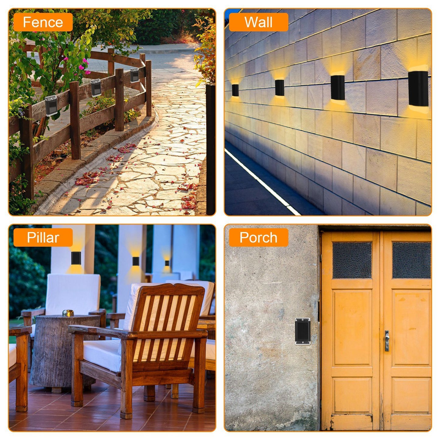 Sconce Solar Powered Wall Lights (4)