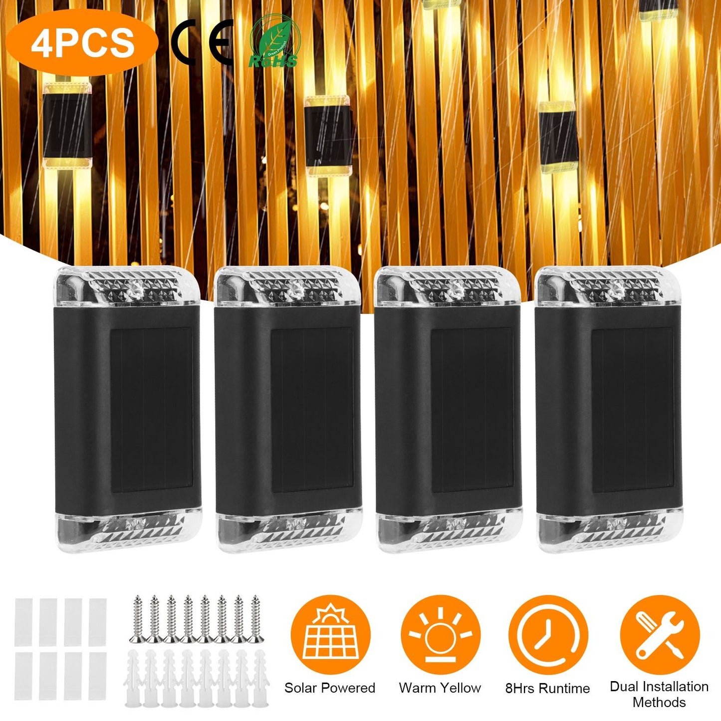 Sconce Solar Powered Wall Lights (4)