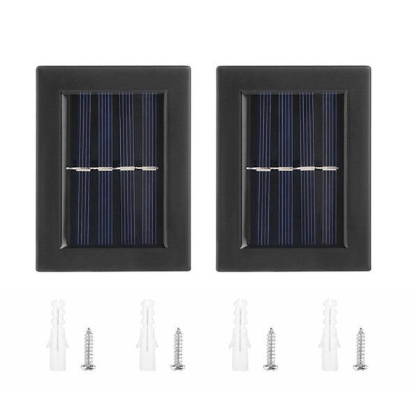 Modern Outdoor Solar Wall Lamp 2pcs