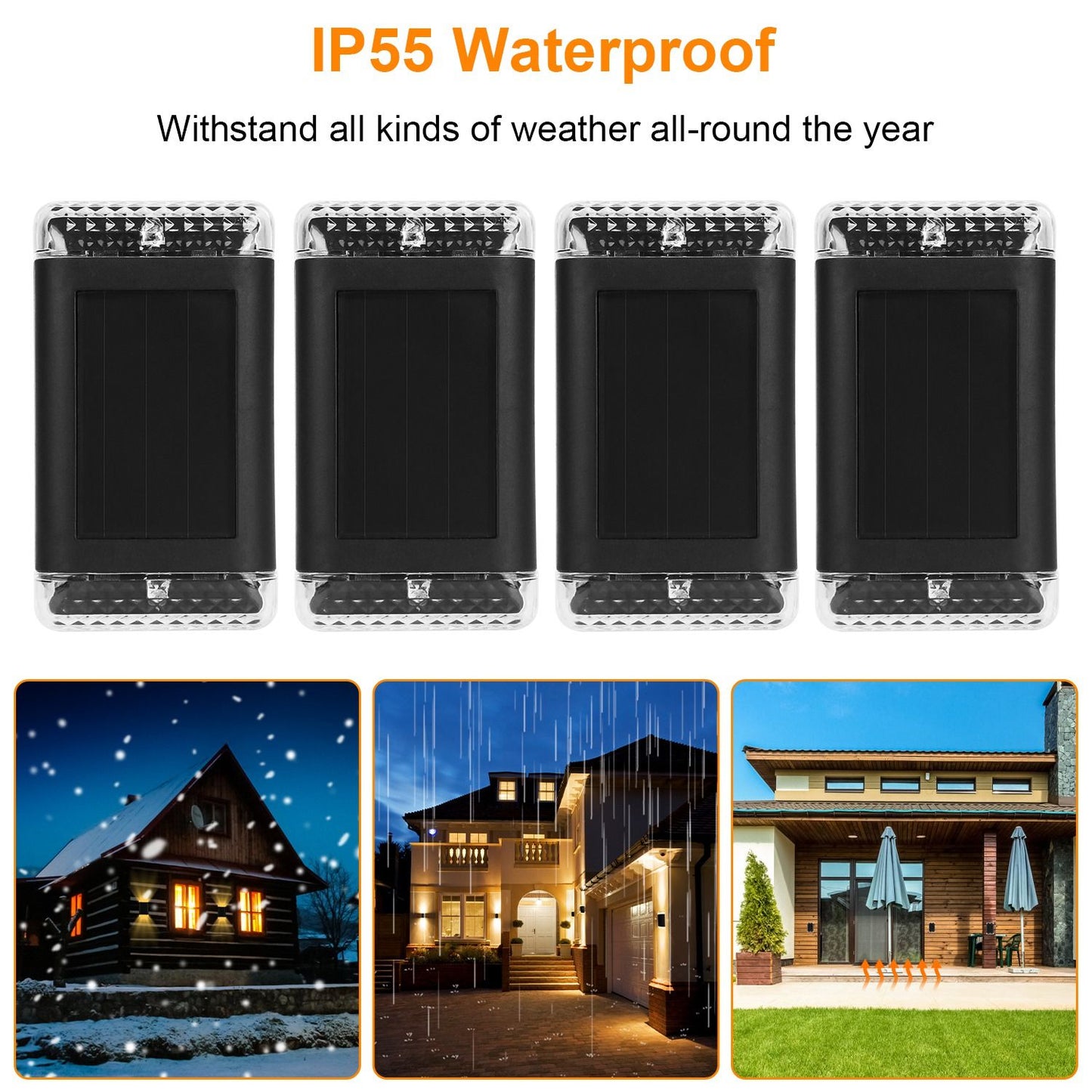 Sconce Solar Powered Wall Lights (4)