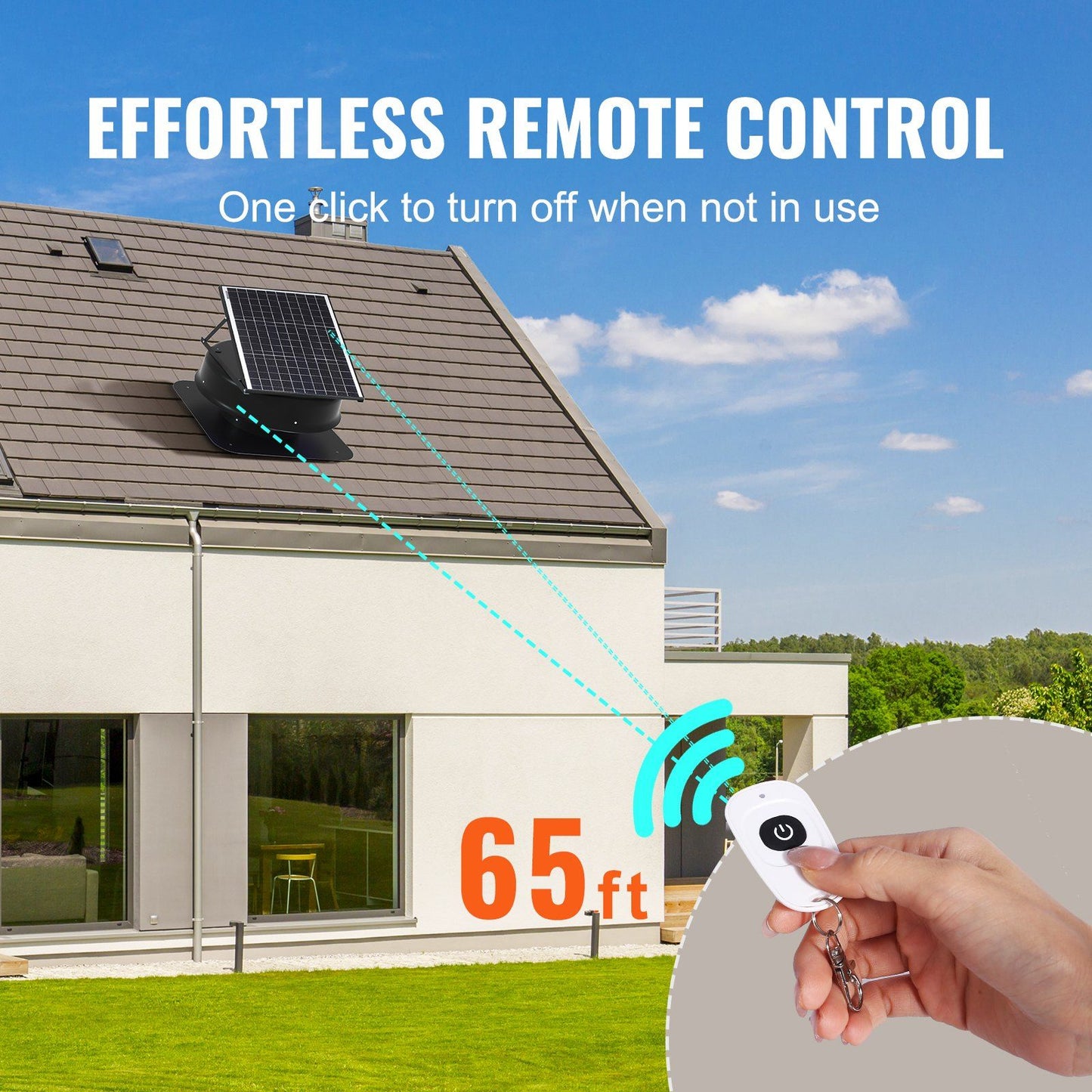 VEVOR Solar Attic Fan Low Noise 40W