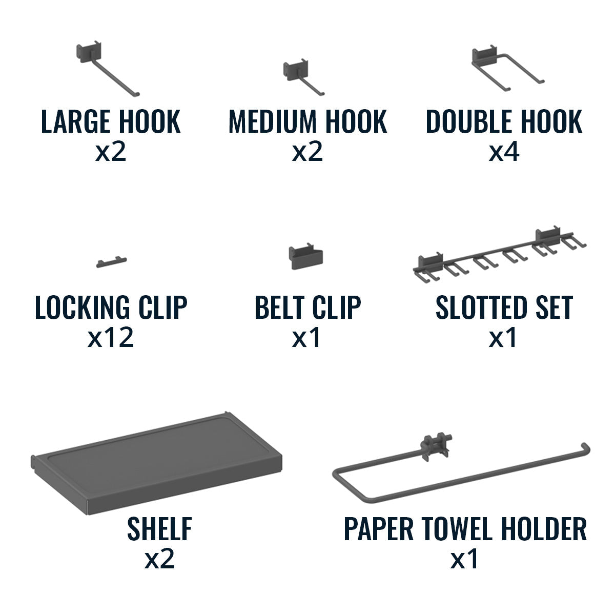Folding Workbench and Pegboard Workshop Set