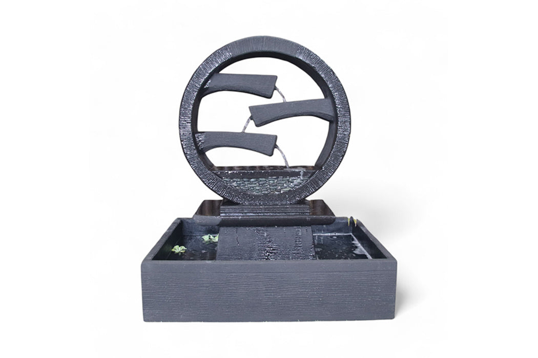 Exaco Water Fountain Outdoor Wagon Wheel