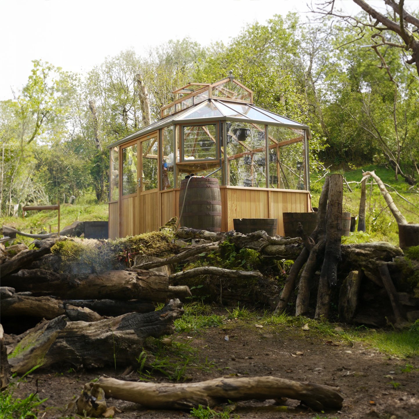 Alton Octagonal Wooden Greenhouse Kit