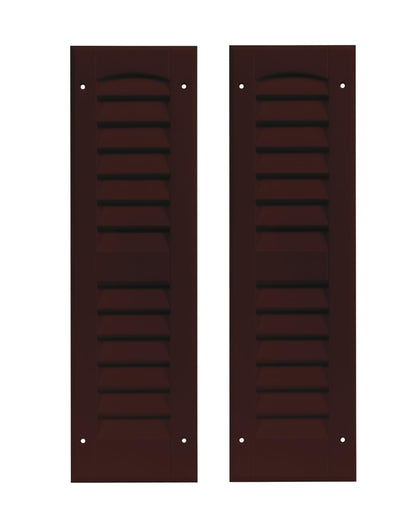 6" x 21" Louvered Shed Shutters, 1 Pair