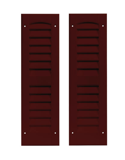 6" x 21" Louvered Shed Shutters, 1 Pair