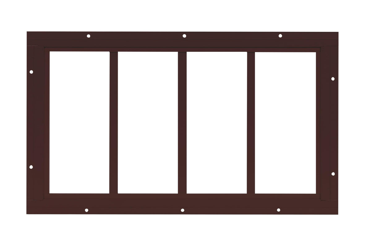 10" x 18"-24" Transom Window, Fixed Flush Mount, 4-Lite