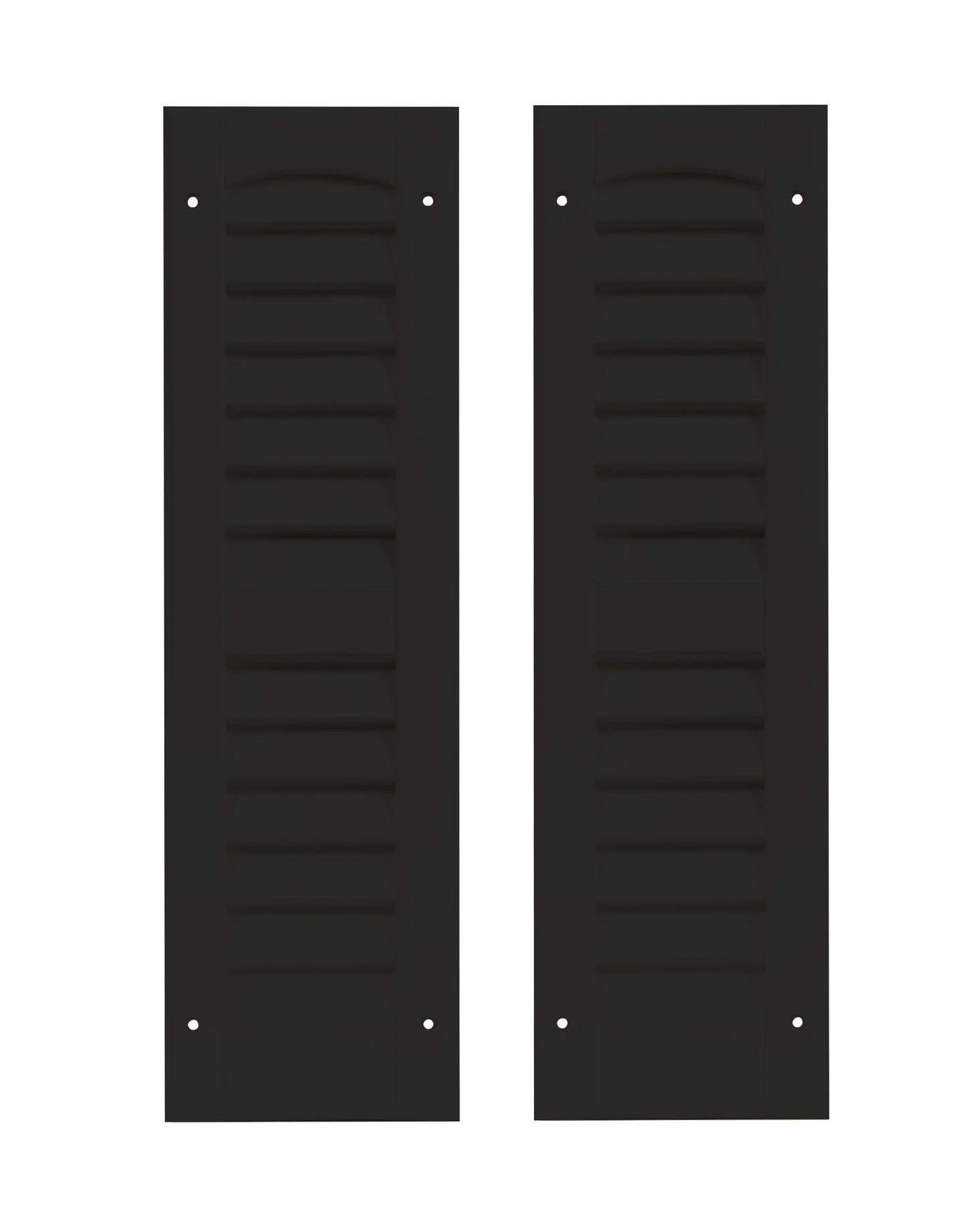 6" x 21" Louvered Shed Shutters, 1 Pair