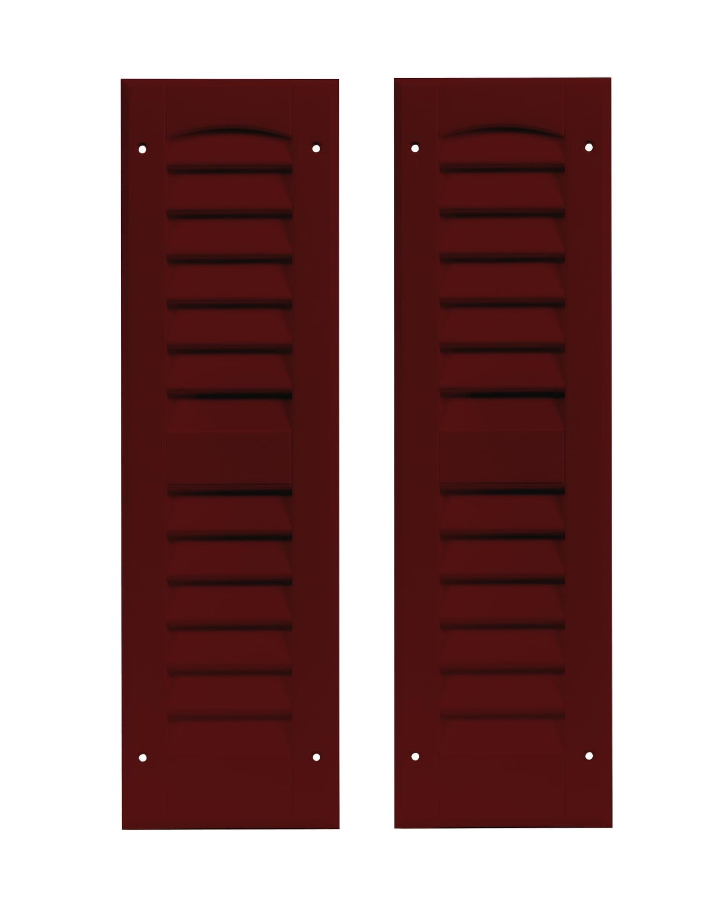 6" x 21" Louvered Shed Shutters, 1 Pair
