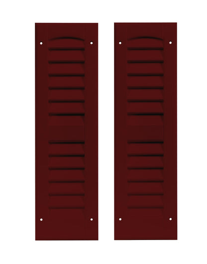 6" x 21" Louvered Shed Shutters, 1 Pair