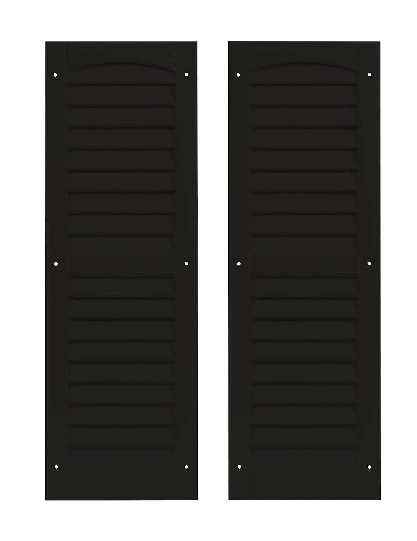 9" x 27" Louvered Shed Shutters, 1 Pair