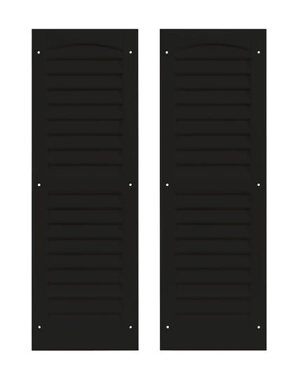 9" x 27" Louvered Shed Shutters, 1 Pair