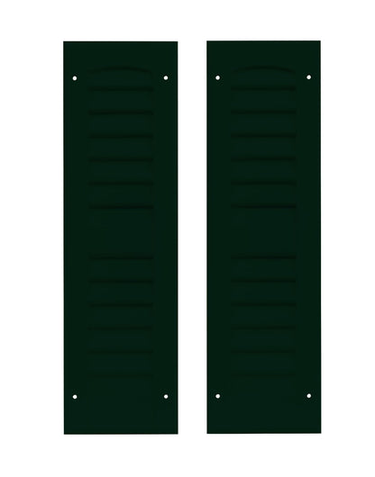 6" x 21" Louvered Shed Shutters, 1 Pair