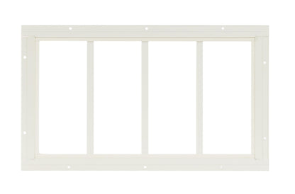 10" x 18"-24" Transom Window, Fixed Flush Mount, 4-Lite