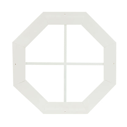 14" & 18" PVC Octagon Gable Window, Fixed Flush Mount