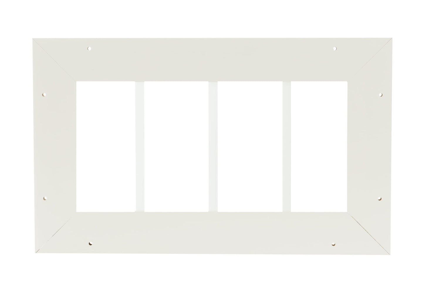 10" x 18"-23" PVC Transom Window, Fixed Flush Mount, 4-Lite