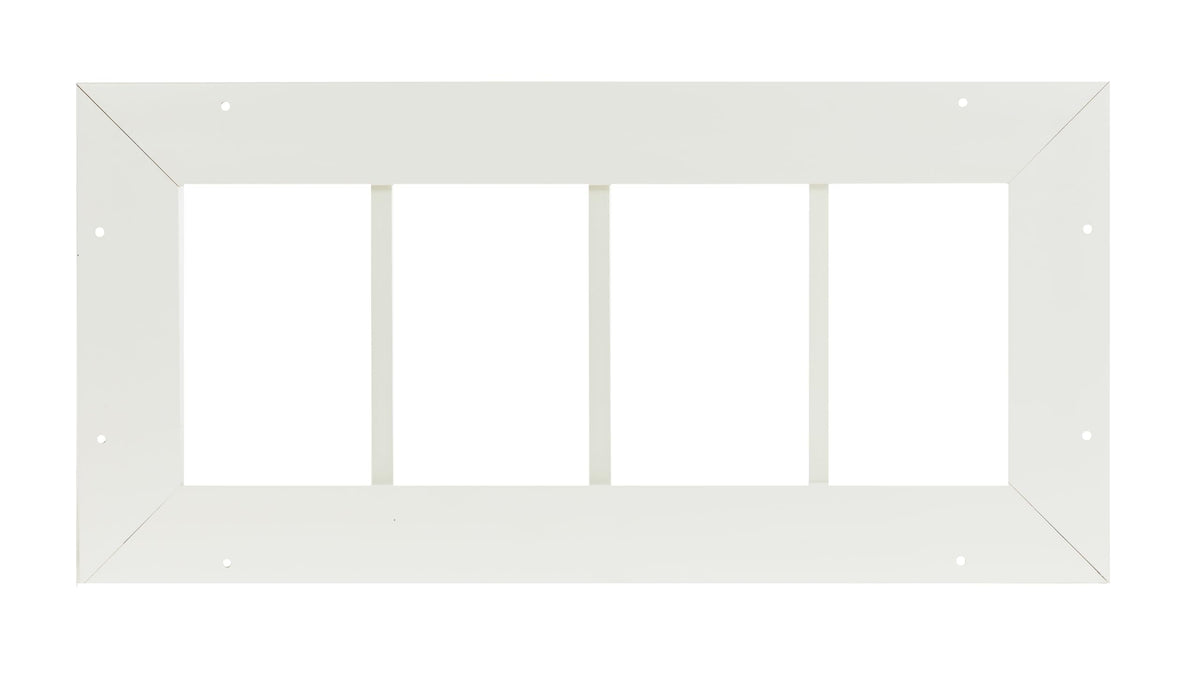 10" x 18"-23" PVC Transom Window, Fixed Flush Mount, 4-Lite
