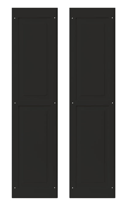 9" x 36" Raised Panel Shed Shutters, 1 Pair