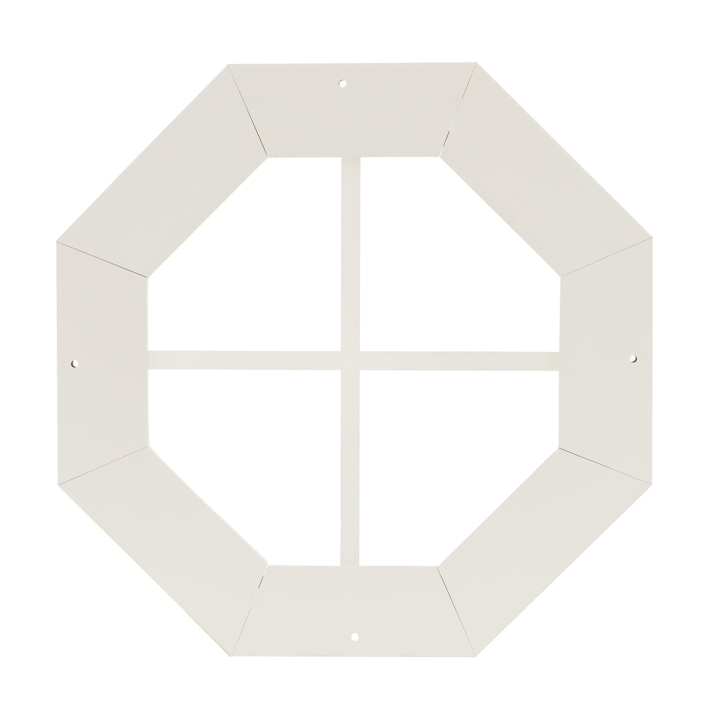 14" & 18" PVC Octagon Gable Window, Fixed Flush Mount