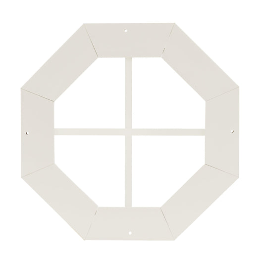 14" & 18" PVC Octagon Gable Window, Fixed Flush Mount