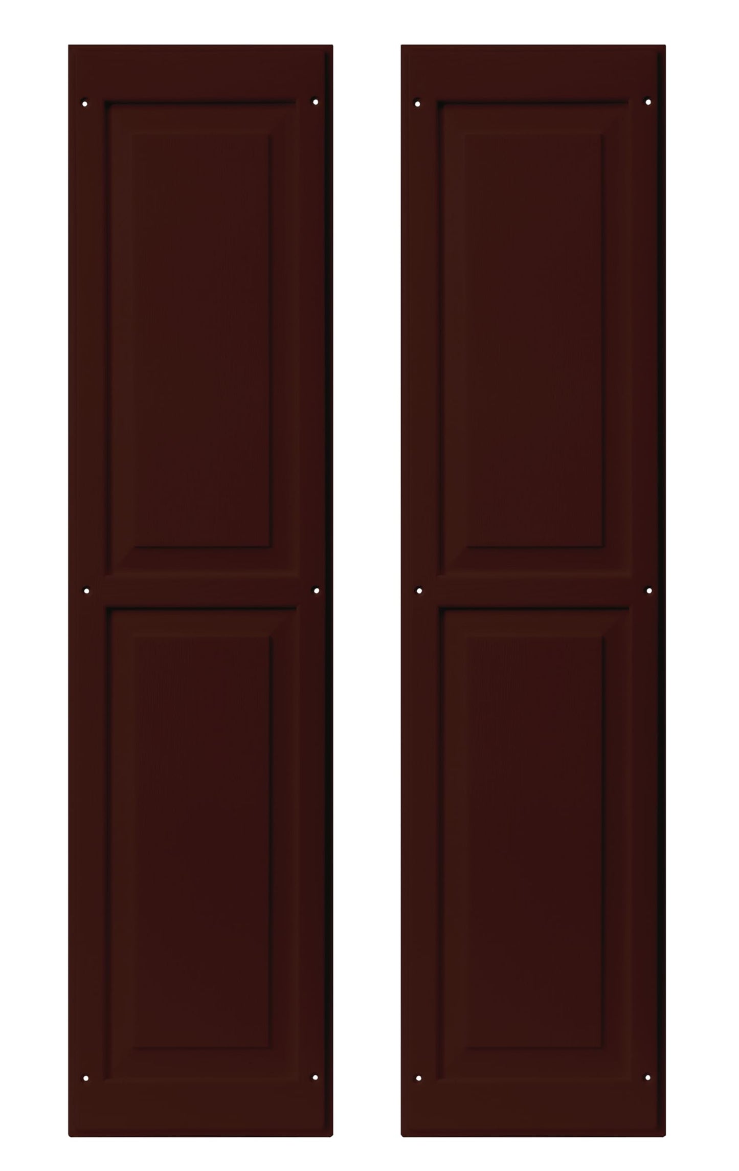9" x 36" Raised Panel Shed Shutters, 1 Pair