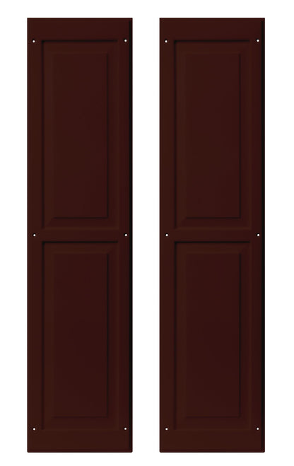 9" x 36" Raised Panel Shed Shutters, 1 Pair