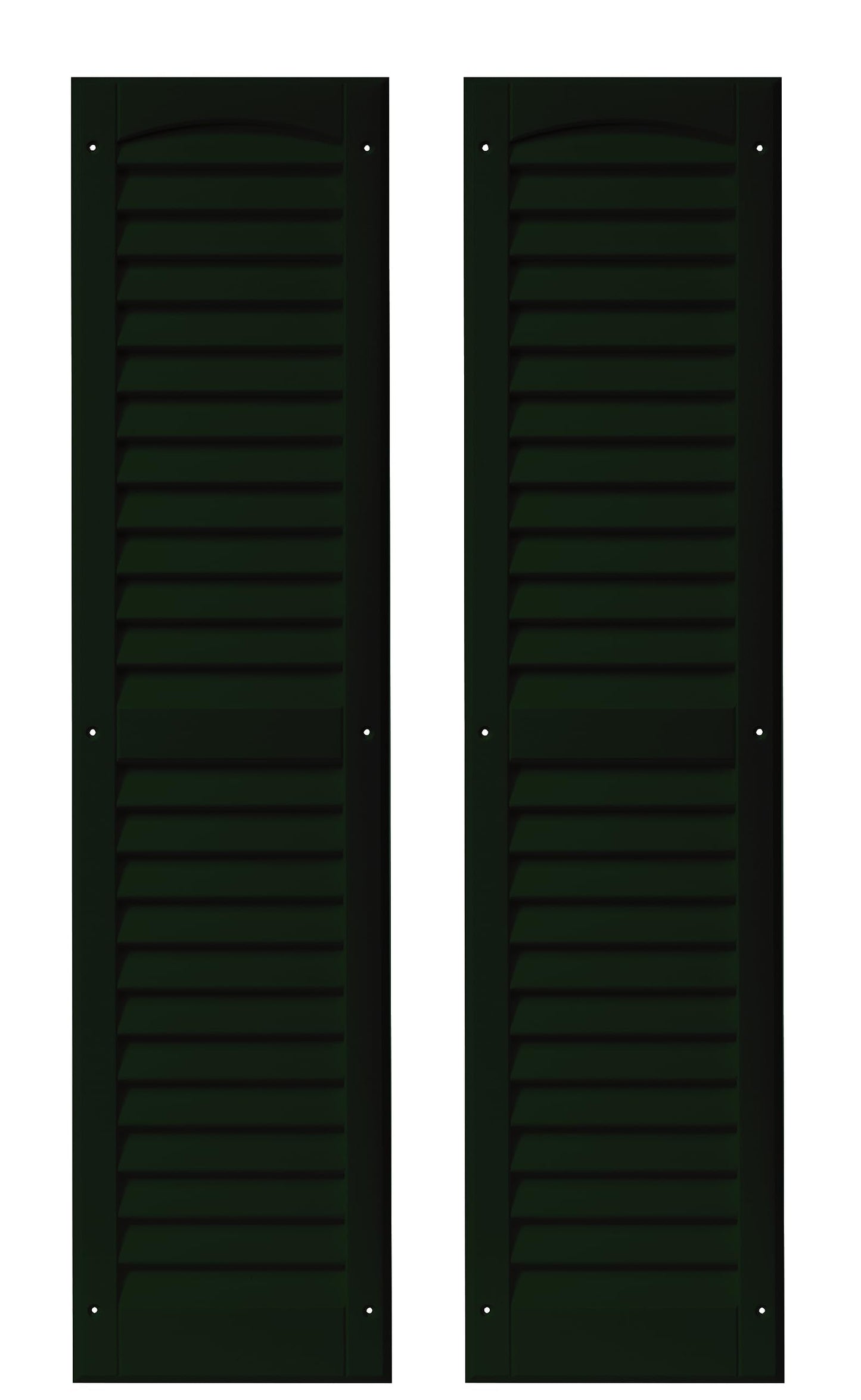 9" x 36" Louvered Shed Shutters, 1 Pair