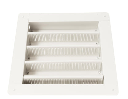 Wall Vent 8" x 8" Flush Mount Aluminum for Sheds, Playhouses, and Chicken Coops 1 PK
