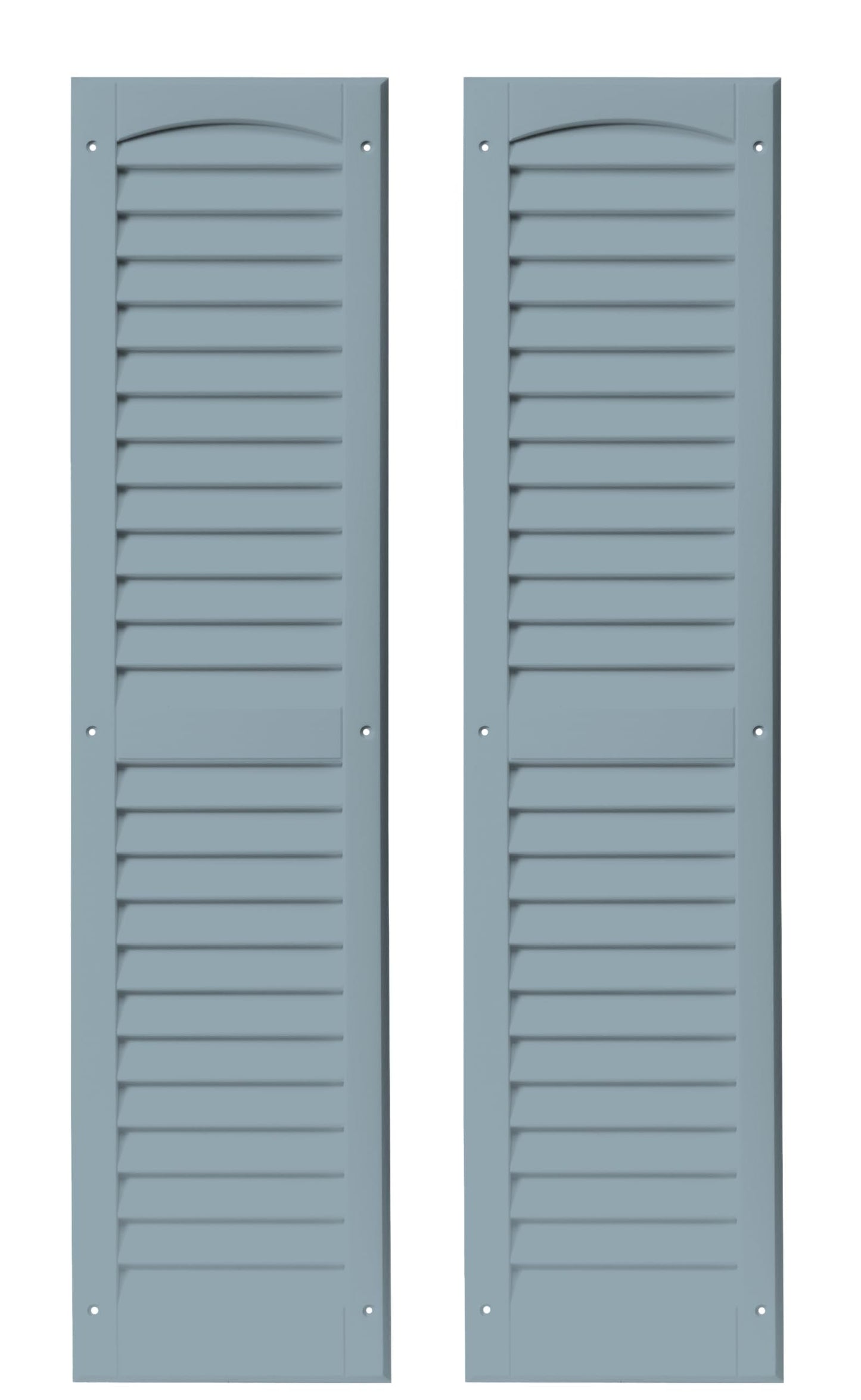 9" x 36" Louvered Shed Shutters, 1 Pair