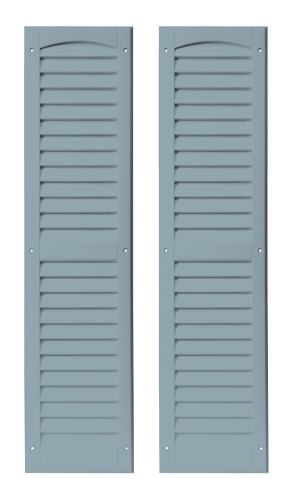 9" x 36" Louvered Shed Shutters, 1 Pair
