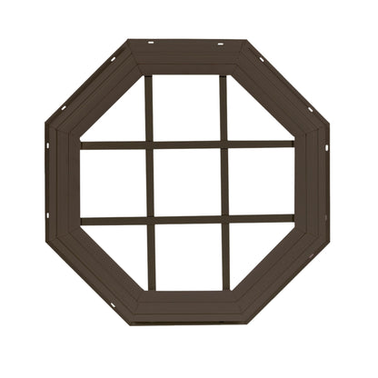 14" & 18" Octagon Gable Window, Fixed J-Lap Vinyl
