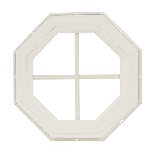 14" & 18" Octagon Gable Window, Fixed J-Lap Vinyl