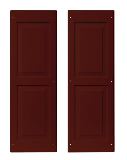 12" x 36" Raised Panel Shed Shutters, 1 Pair