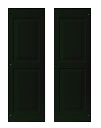 12" x 36" Raised Panel Shed Shutters, 1 Pair