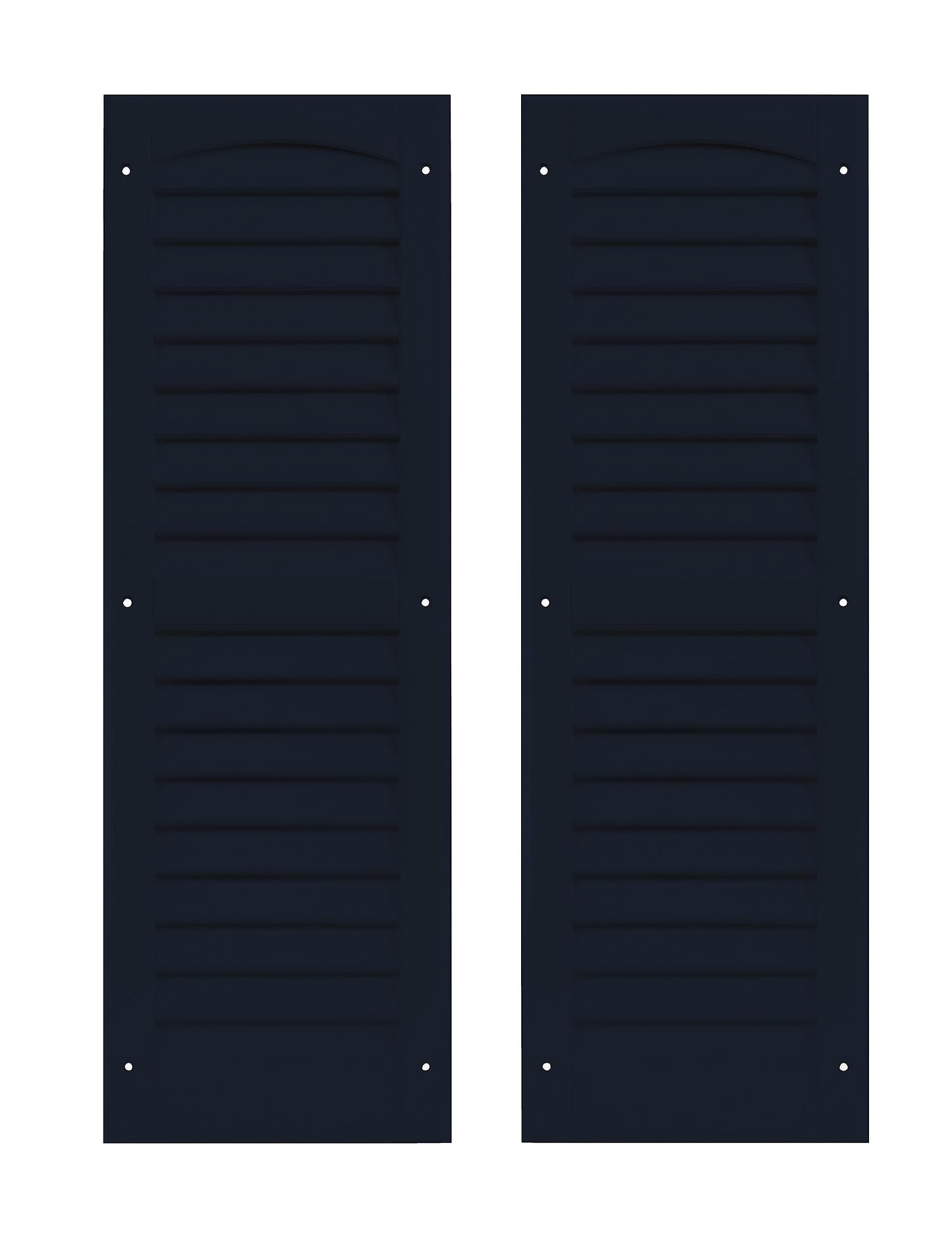 9" x 27" Louvered Shed Shutters, 1 Pair