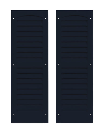 9" x 27" Louvered Shed Shutters, 1 Pair